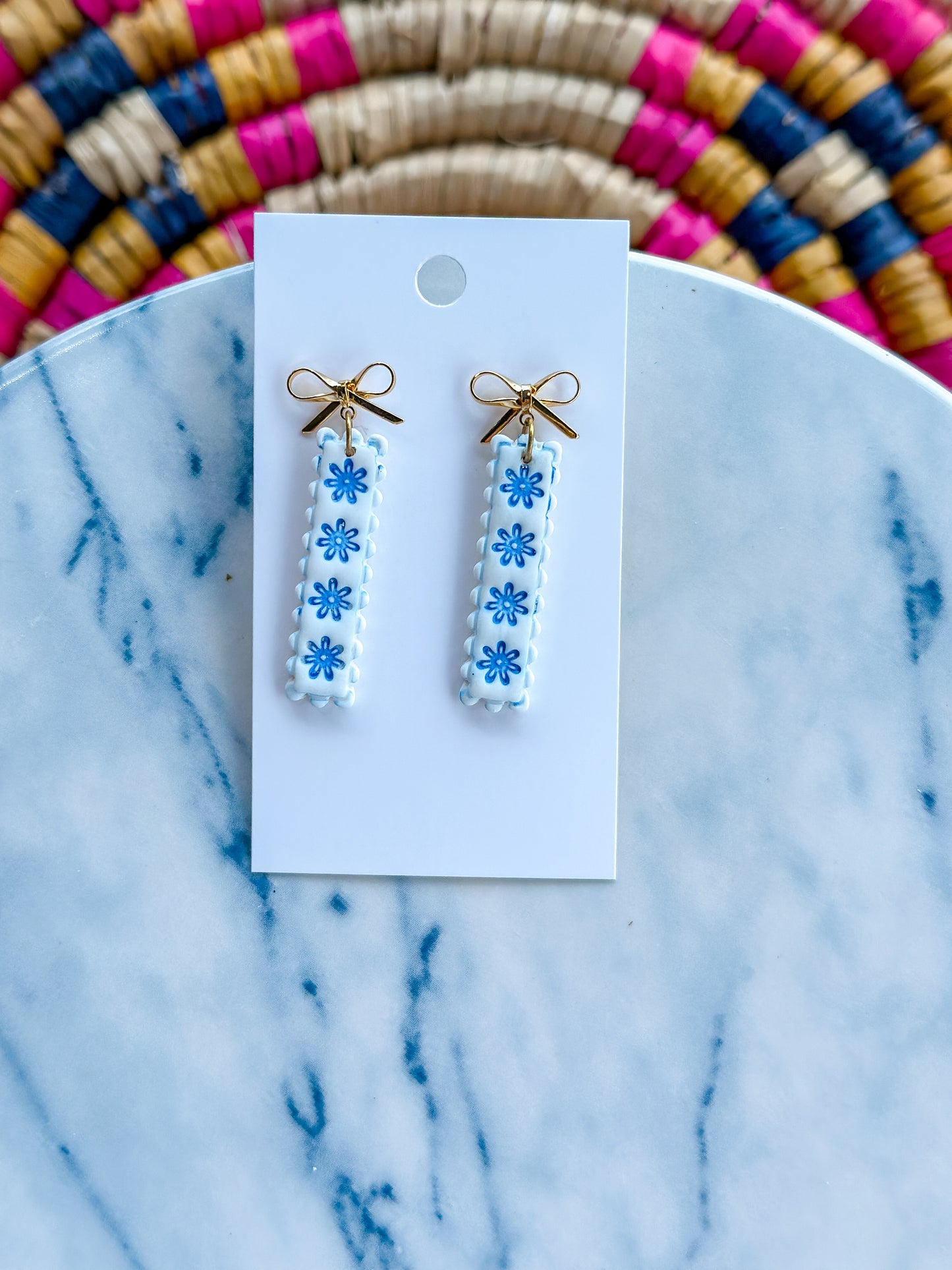 Blue and White