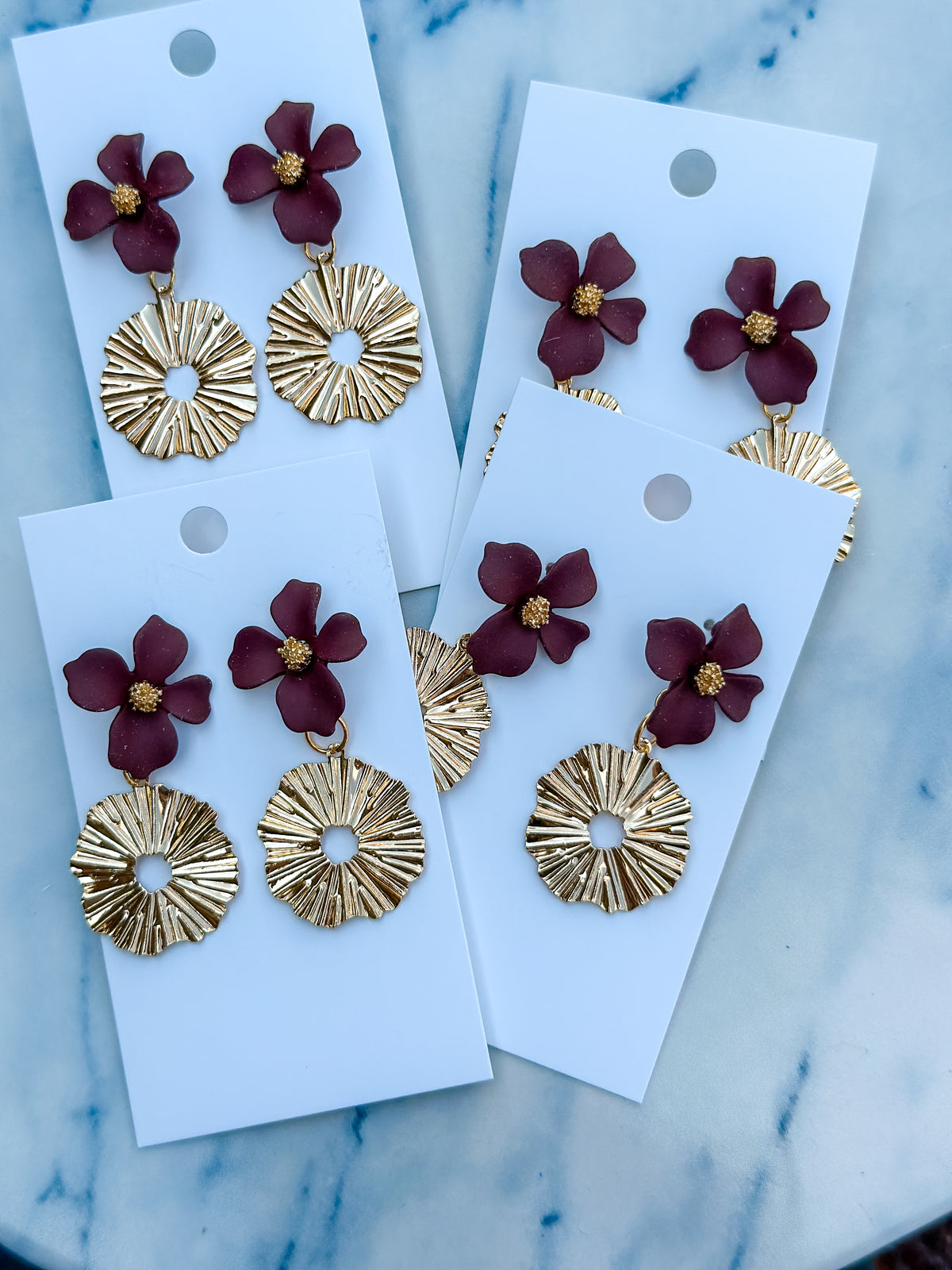 maroon flower