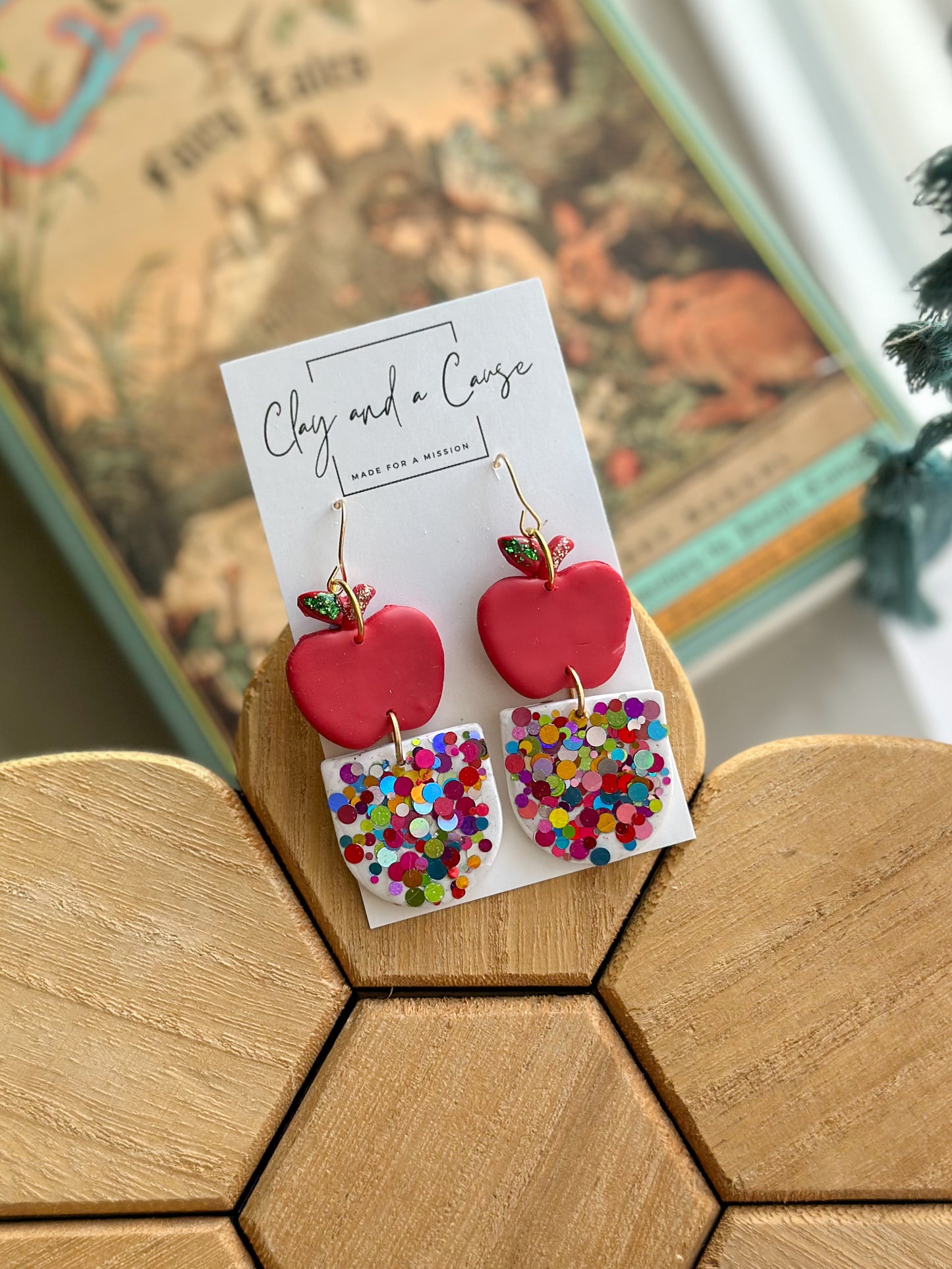 Glitter apple