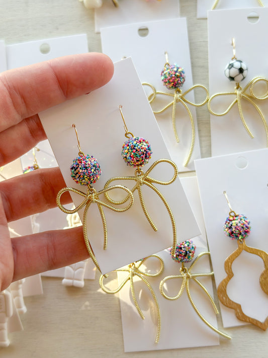 Glitter bow
