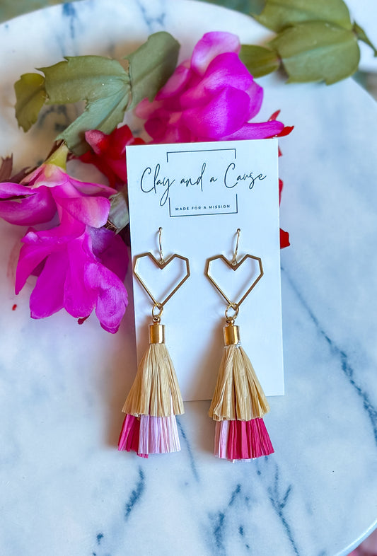 Ratan Tassel Heart