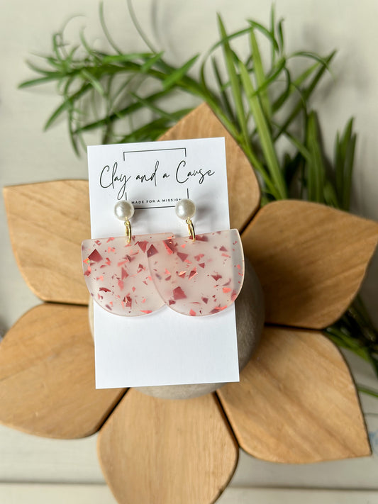 Pink confetti