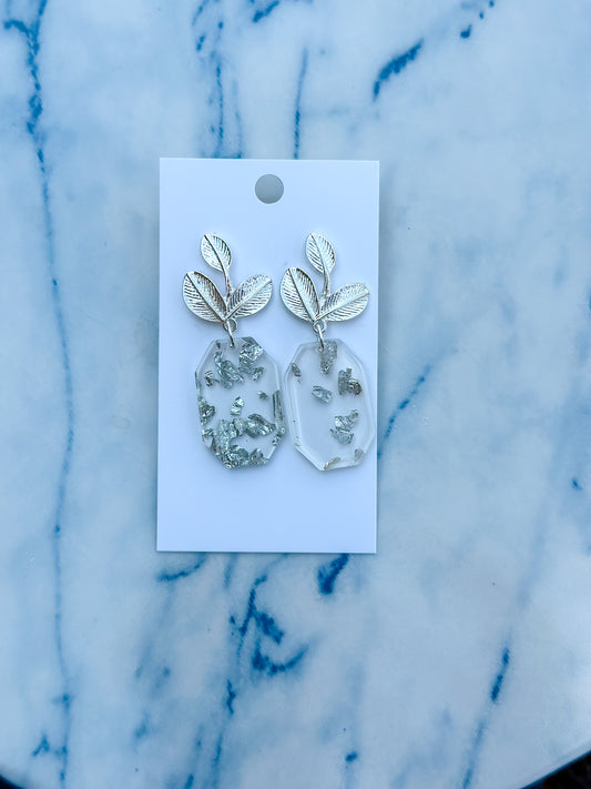 silver confetti
