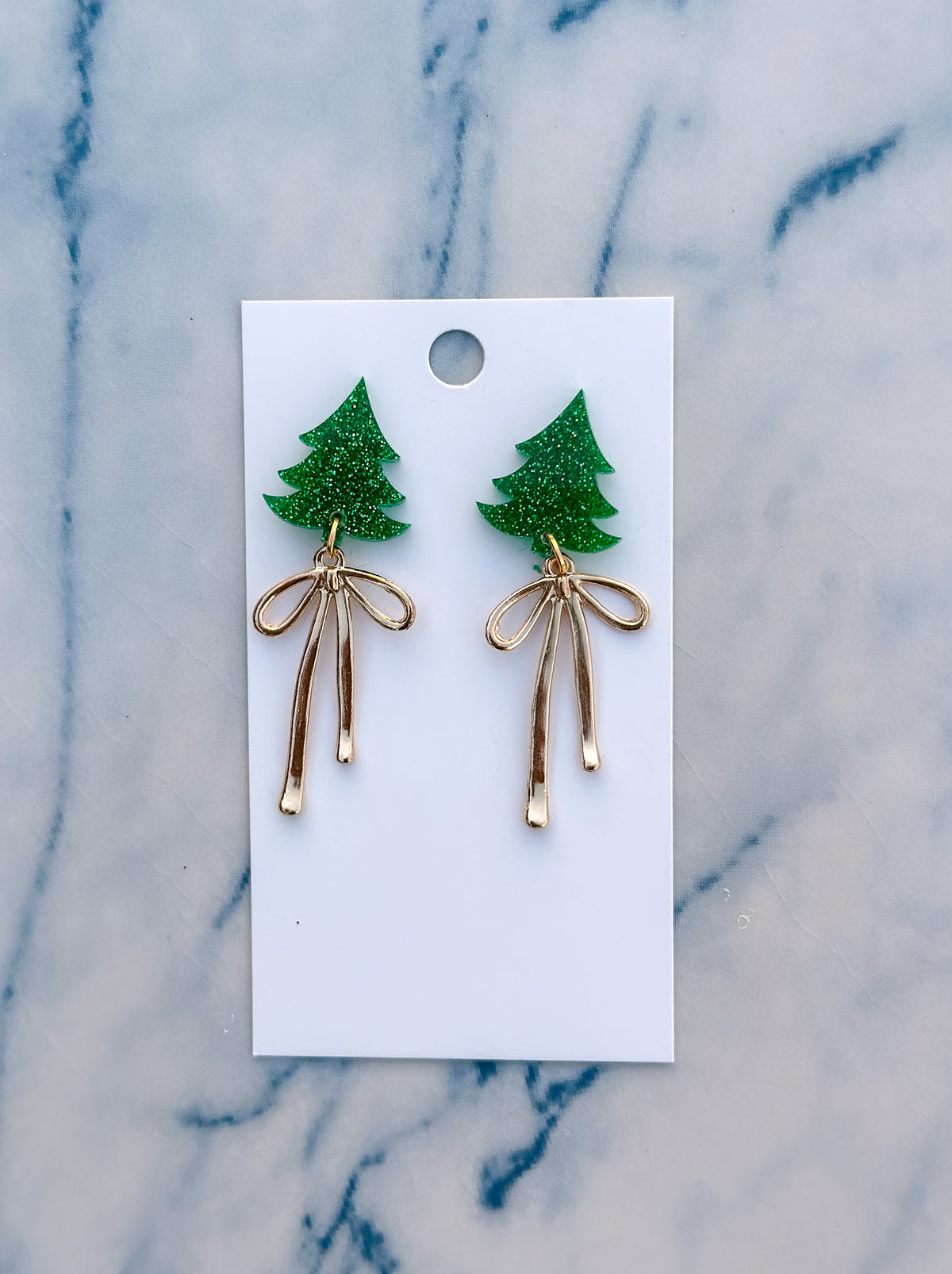 Dark Green and Bow